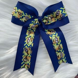 Minions hair bow